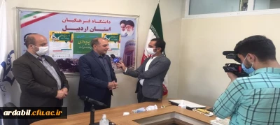 نشست خبری سرپرست دانشگاه فرهنگیان استان اردبیل با موضوع جشنواره ایده پردازی تعلیم و تربیت 