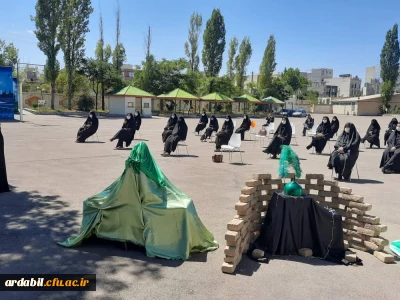 مراسم عزاداری دهه ی اول محرم در پردیس بنت الهدی صدر برگزار شد