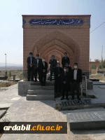 مراسم غبارروبی و عطرفشانی مزار شهدای شهرستان نیر 