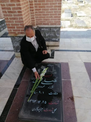 مراسم غبارروبی و عطرفشانی مزار شهدای شهرستان نیر 