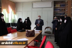 بازدید سرپرست مدیریت امور پردیس های استان از فرایند مصاحبه در پردیس بنت الهدی صدر 