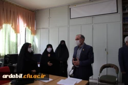 بازدید سرپرست مدیریت امور پردیس های استان از فرایند مصاحبه در پردیس بنت الهدی صدر 