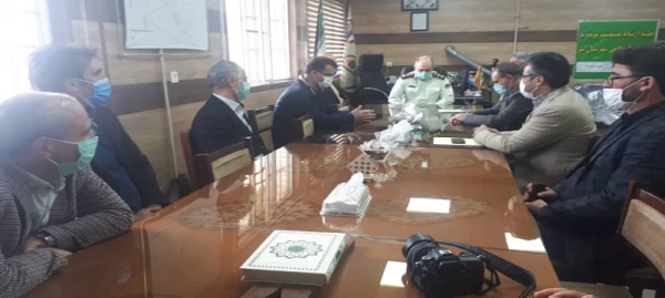 دیدار رئیس مرکز آموزش عالی آزادگان نیر با فرماندهی نیروی انتظامی شهرستان نیر به مناسبت هفته نیروی انتظامی  3