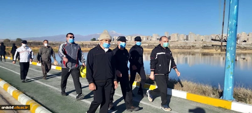 برگزاری همایش پیاده روی کارکنان دانشگاه فرهنگیان استان اردبیل به مناسبت هفته تربیت بدنی 4