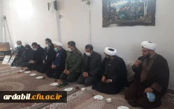 دیدار کارکنان مرکز آزادگان نیر  و مسئولان شهرستان با خانواده شهیدان صوابی 8