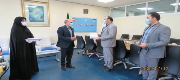 تقدیر سرپرست مدیریت امور پردیس های استان از مسئولین حراست دانشگاه فرهنگیان اردبیل 