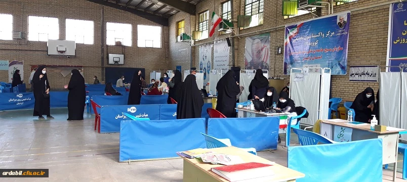 آغاز واکسیناسیون دانشجومعلمان، اساتید  و کارکنان دانشگاه فرهنگیان اردبیل 