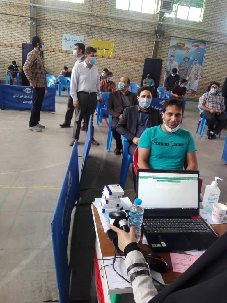 آغاز واکسیناسیون دانشجومعلمان، اساتید و کارکنان دانشگاه فرهنگیان اردبیل 