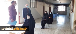 بازدید سرپرست مدیریت امور پردیس های استان از محل مصاحبه داوطلبان ورود به دانشگاه فرهنگیان اردبیل 1400