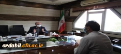 نشست صمیمی سرپرست مدیریت امور پردیس های دانشگاه فرهنگیان اردبیل با شهردار استان
