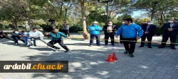 برگزاری همایش پیاده روی و مسابقات طناب کشی دانشگاه فرهنگیان اردبیل