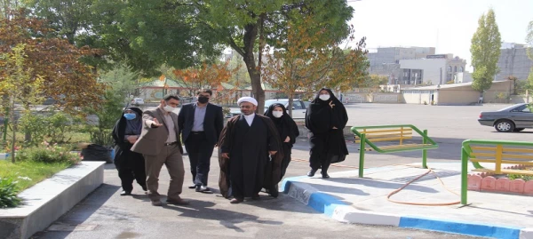 بازدید مسئول نمایندگی نهاد مقام معظم رهبری دانشگاه فرهنگیان اردبیل از پردیس بنت الهدی صدر 