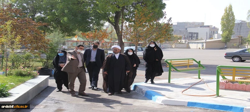 بازدید مسئول نمایندگی نهاد مقام معظم رهبری دانشگاه فرهنگیان اردبیل از پردیس بنت الهدی صدر 
