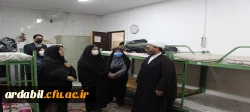 بازدید مسئول نمایندگی نهاد مقام معظم رهبری دانشگاه فرهنگیان اردبیل از پردیس بنت الهدی صدر 