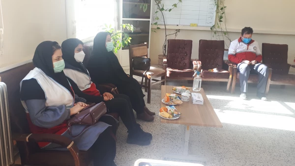 حضور اعضای جمعیت هلال احمر شهرستان نیر در واحد دانشگاهی آزادگان نیر