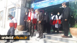 حضور اعضای جمعیت هلال احمر شهرستان نیر در واحد دانشگاهی آزادگان نیر