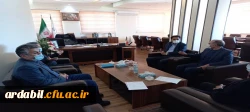 دیدار سرپرست مدیریت امور پردیس های دانشگاه فرهنگیان اردبیل با رییس سازمان برنامه و بودجه استان اردبیل 