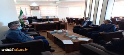 دیدار سرپرست مدیریت امور پردیس های دانشگاه فرهنگیان اردبیل با رییس سازمان برنامه و بودجه استان اردبیل 