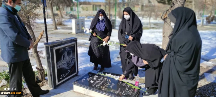 غبارروبی و گل افشانی مزار امیر سرلشگر خلبان شهید غفور جدی 