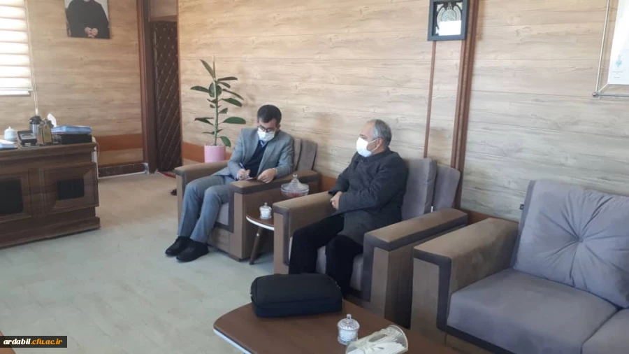 دیدار رییس مرکز اموزش عالی واحد ازدگان نیر با فرماندار جدید شهرستان نیر 