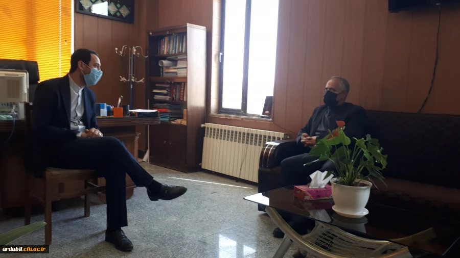 دیدار صمیمی رییس واحد دانشگاهی آزادگان با شهردار نیر