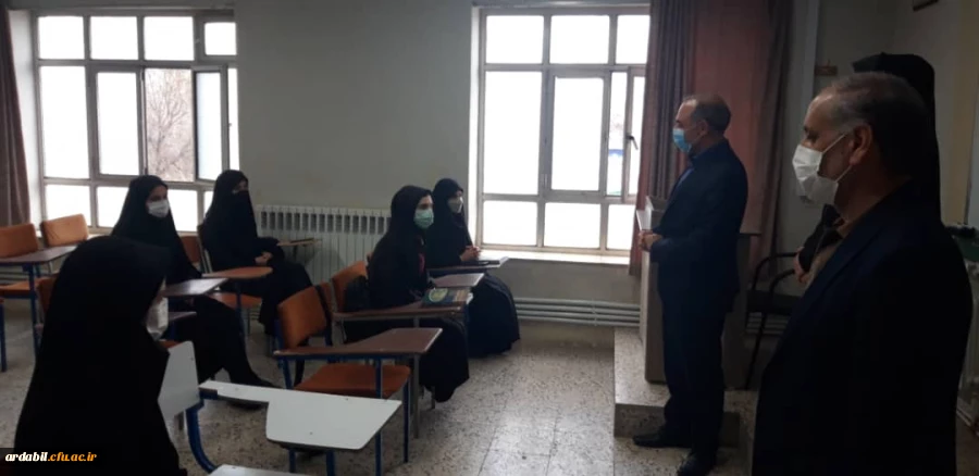 بازدید سرپرست مدیریت امور پردیس های استان از پردیس بنت الهدی صدر