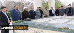  مراسم غبار روبی و عطرافشانی مزار شهدای گمنام استان اردبیل