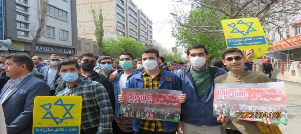 حضور اساتید،کارکنان و دانشجو معلمان دانشگاه فرهنگیان استان اردبیل در راهپیمایی روز جهانی قدس