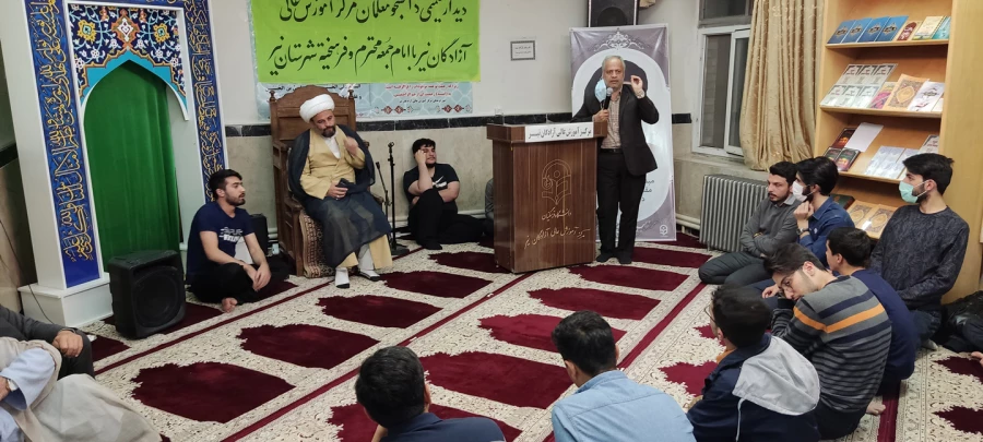 حضور امام جمعه شهرستان نیر در واحد دانشگاهی آزادگان نیر