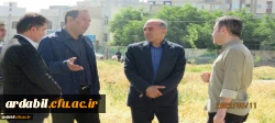 بازدید مسئول دفتر فنی اداره نوسازی مدارس استان اردبیل از طرح عمرانی دانشگاه فرهنگیان اردبیل