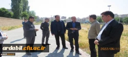 بازدید مسئول دفتر فنی اداره نوسازی مدارس استان اردبیل از طرح عمرانی دانشگاه فرهنگیان اردبیل