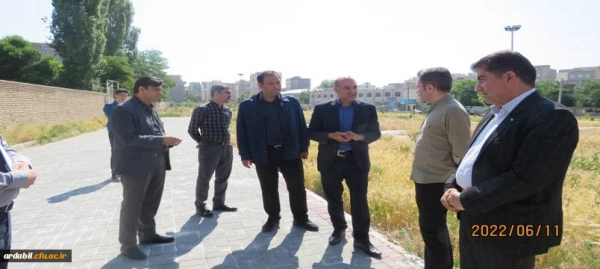بازدید مسئول دفتر فنی اداره نوسازی مدارس استان اردبیل از طرح عمرانی دانشگاه فرهنگیان اردبیل