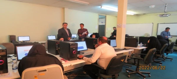 آزمون متمرکز حضوری- الکترونیکی نیروهای مشمول قانون تعیین تکلیف وزارت آموزش و پرورش در دانشگاه فرهنگیان اردبیل