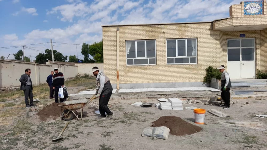 بازدید مسئولان فرهنگی و اجتماعی  از طرح جهادی عهد خدمت دانشجو معلمان 