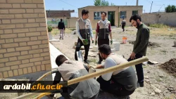 بازدید مسئولان فرهنگی و اجتماعی  از طرح جهادی عهد خدمت دانشجو معلمان 