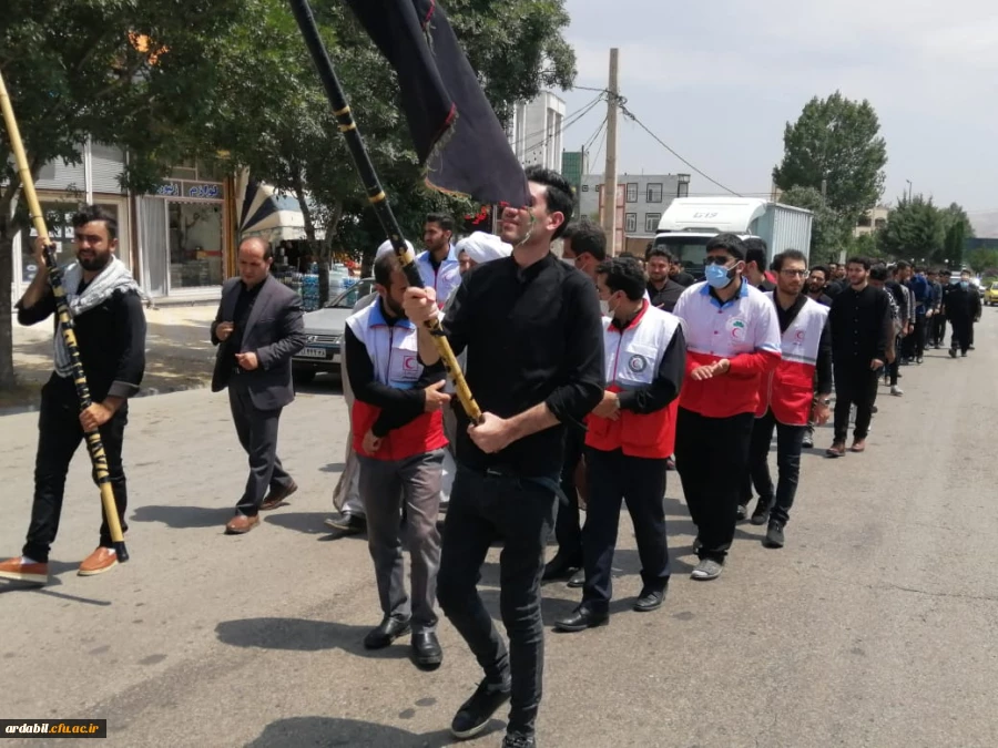 برگزاری مراسم سوگواری سرور و سالار شهیدان حضرت امام حسین (ع) با راه اندازی دسته عزاداری 