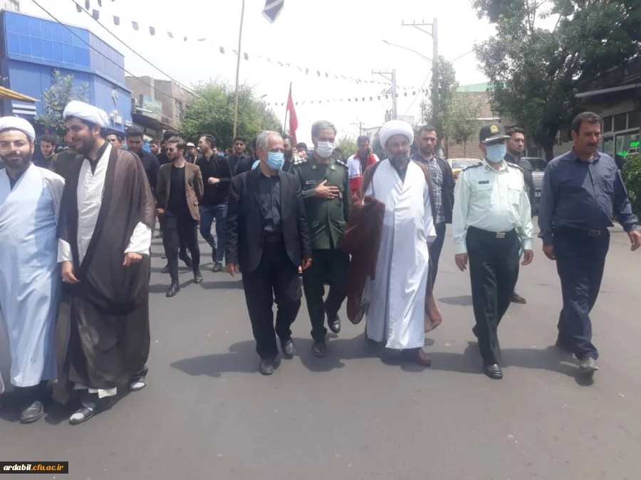 برگزاری مراسم سوگواری سرور و سالار شهیدان حضرت امام حسین (ع) با راه اندازی دسته عزاداری 