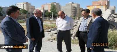 بازدید سرپرست دانشگاه فرهنگیان اردبیل از روند اجرایی مجموعه (320) نفری خوابگاهی و فرهنگی پردیس علامه طباطبایی اردبیل