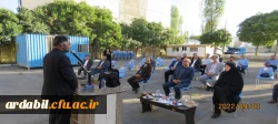 آیین کلنگ زنی احداث سالن ورزشی پردیس بنت الهدی صدر  اردبیل