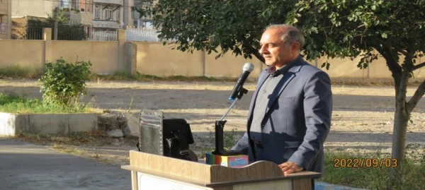 آیین کلنگ زنی احداث سالن ورزشی پردیس بنت الهدی صدر  اردبیل