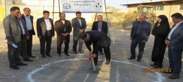 آیین کلنگ زنی احداث سالن ورزشی پردیس بنت الهدی صدر  اردبیل