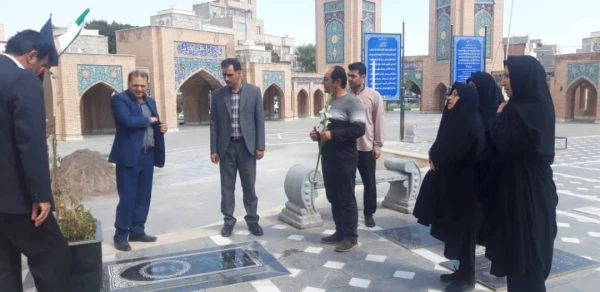 مراسم غبارروبی و عطر افشانی مزار مطهر شهدای دفاع مقدس استان