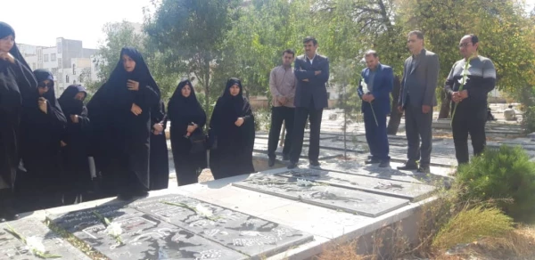 مراسم غبارروبی و عطر افشانی مزار مطهر شهدای دفاع مقدس استان