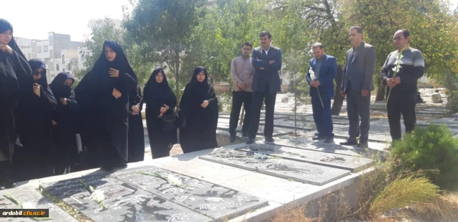 مراسم غبارروبی و عطر افشانی مزار مطهر شهدای دفاع مقدس استان