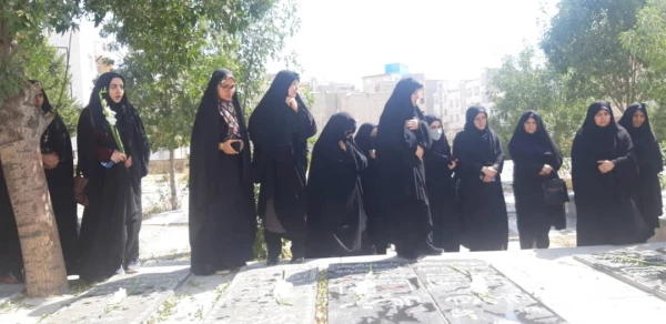 مراسم غبارروبی و عطر افشانی مزار مطهر شهدای دفاع مقدس استان