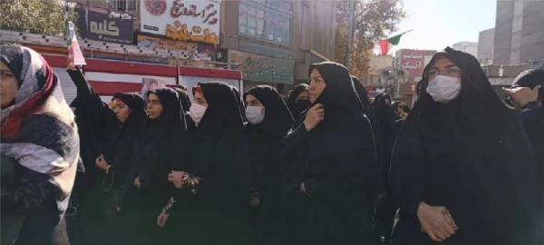 حضور اساتید،کارکنان و دانشجو معلمان دانشگاه فرهنگیان استان اردبیل در راهپیمایی 13 آبان