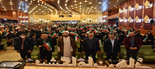 حضور دانشجومعلمان دانشگاه در اجتماع دانشجویان بسیجی دانشگاه های استان اردبیل 