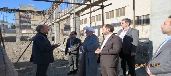 بازدید مدیرکل آموزش و پرورش  از روند اجرای مجموعه (320) نفری خوابگاهی و فرهنگی 