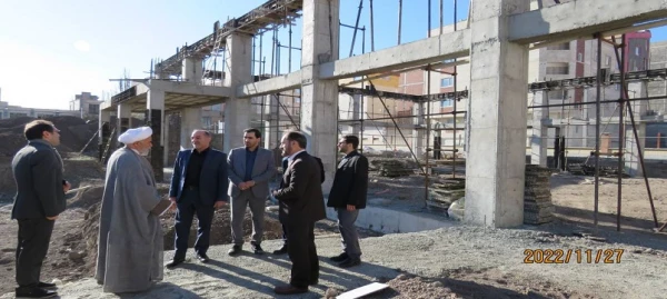 بازدید مدیرکل آموزش و پرورش  از روند اجرای مجموعه (320) نفری خوابگاهی و فرهنگی 