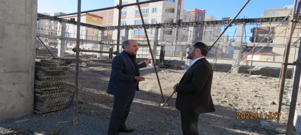 بازدید مدیرکل آموزش و پرورش  از روند اجرای مجموعه (320) نفری خوابگاهی و فرهنگی 